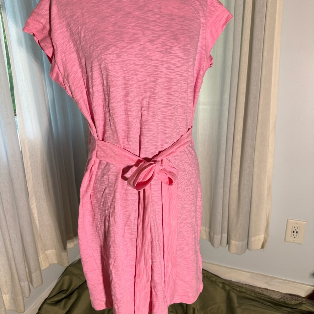 J. Crew Pink Tie-Waist Dress (NWT)